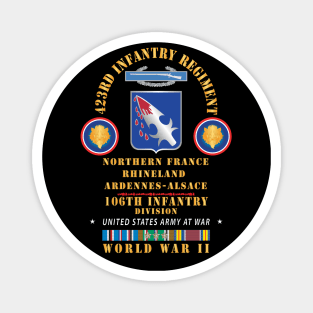 423rd Infantry Regiment, 106th Infantry Div - Northern France Rhineland EUR WWII w EUR SVC X 300 Magnet